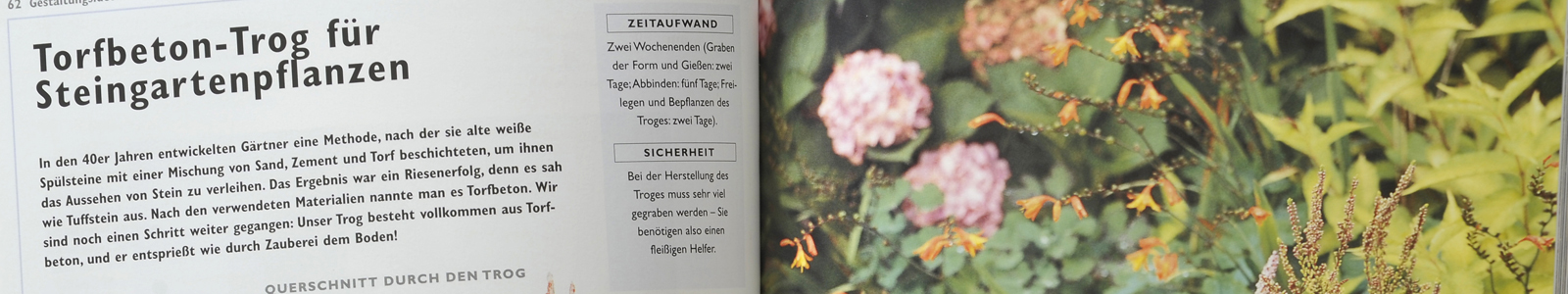 Seiten eines Gartenbuches augeblättert © Dienstleistungszentren Ländlicher Raum
